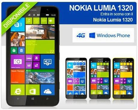 Offertona: da Expansys Nokia Lumia 1320 a solo 304,99 € Offertona: da Expansys Nokia Lumia 1320 a solo 304,99 €