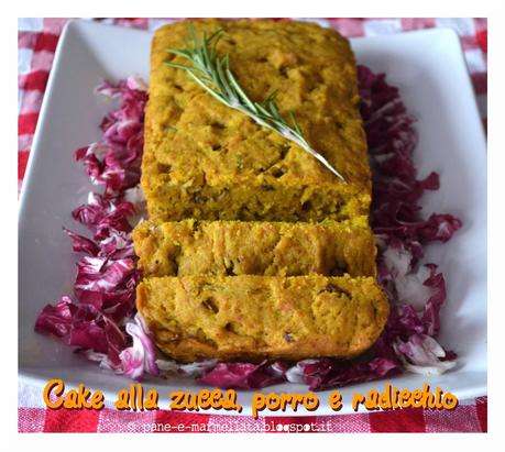 Cake vegan alla zucca, porro e radicchio: una piacevole sorpresa!!!