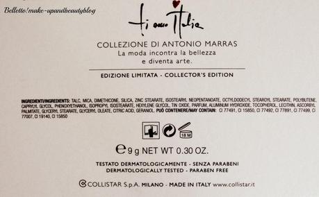 Collistar limited edition Ti Amo Italia - Amore terra fard col.Verona