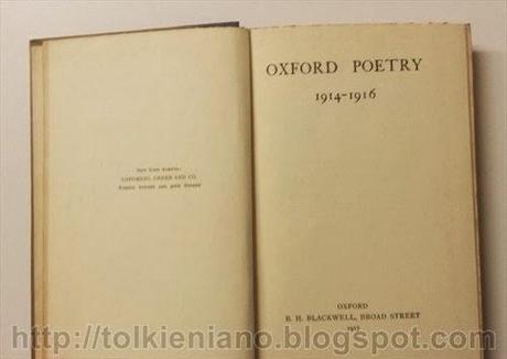 Goblin Feet di Tolkien in Oxford Poetry 1914-1916