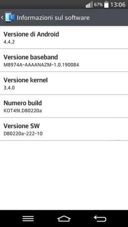 LG G2 Android KitKat 4.4.2 Italia Download