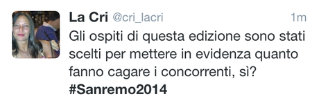 #Sanremo 2014: il Festival secondo Twitter