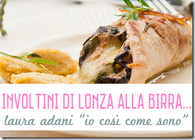 Involtini di lonza alla birra con melanzane ed Emmentaler