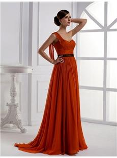 Pretty A-Line Floor-Length One-Shoulder Prom/Evening Dress