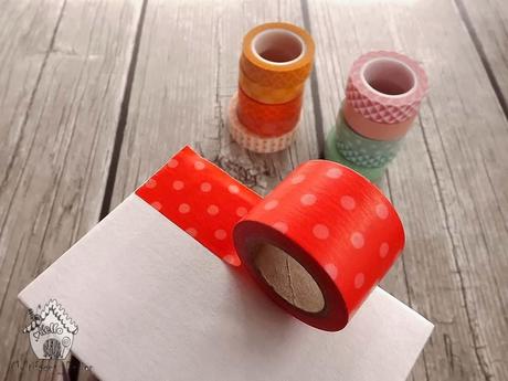 Tutorial: come rivestire una scatola con washi tape (nastri adesivi colorati)