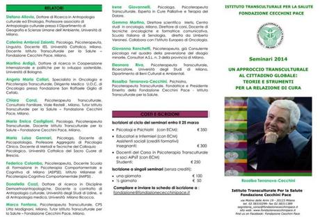 Un approccio transculturale al cittadino globale: teorie e strumenti per la relazione di cura, Ciclo di Seminari Transculturali, Milano 2014-03-04_091402