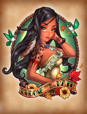 day sharing: 8 principesse Disney nei panni di moderne Pin Up by Tim Shumate