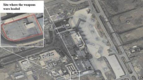 VUOI SAPERE COSA C’ENTRA IL CORANO CON I MISSILI SEQUESTRATI IERI DA ISRAELE AL LARGO DEL SUDAN? ALLORA LEGGI QUI… L'area dell'aeroporto di Damasco ove le armi sono segretamente partite verso Teheran