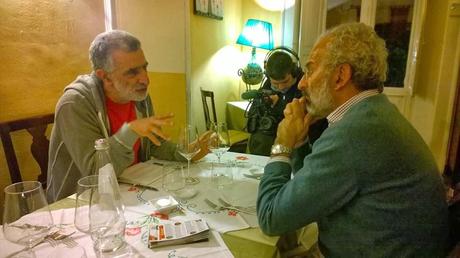 Renato Accorinti e Gad Lerner - Foto di Enrico Di Giacomo A MESSINA FISCHIA IL VENTO DEL CAMBIAMENTO