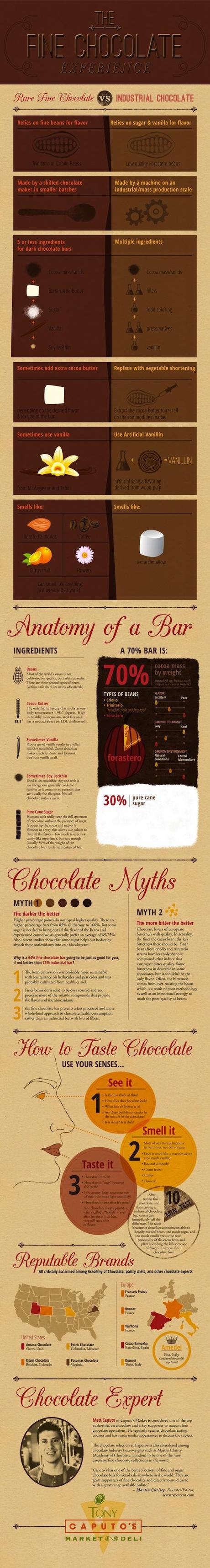 Riconoscere il buon cioccolato [Infografica].