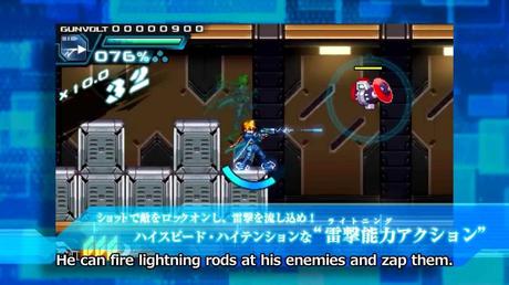 Azure Striker Gunvolt di Inafune e altri due titoli indie sono stati annunciati al Kyoto indie BitSummit - Notizia - 3DS Azure Striker Gunvolt - Trailer di presentazione