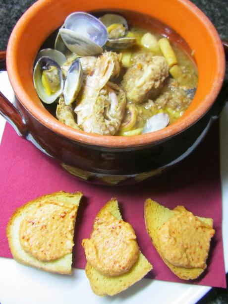 Bouillabaisse Rouille. Zuppa di Pesce alla Francese.