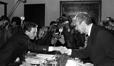 Enrico Berlinguer Luigi Berlinguer e Aldo Moro