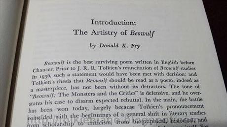 Il Beowulf di Tolkien in The Beowulf Poet di Donald Fry, edizione americana 1968