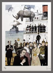 La nave di Fellini Milo Manara 219x300 Tanta amarezza nella Grande Bellezza