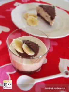 Cheesecake cioccolato banane e nutella