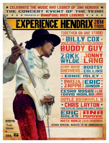 experience hendrix tour 2014