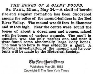Uno dei segreti più misteriosi nascosti all’umanità: il ritrovamento di diciotto scheletri giganti nel Winsconsin