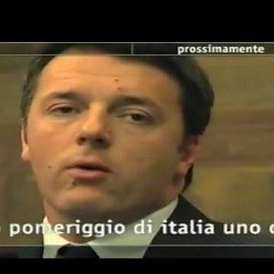 Matteo Renzi testimonial inconsapevole di Italia1. Quando pecunia non olet