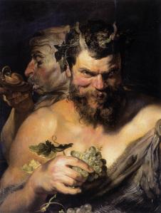 Two Satyrs: 1618 by Peter Paul Rubens.