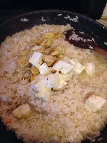 Risotto crescenza e carciofi