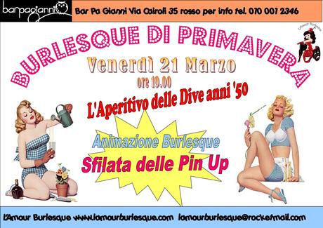 21 marzo 2014 con le Pin Up di L'Amour Burlesque