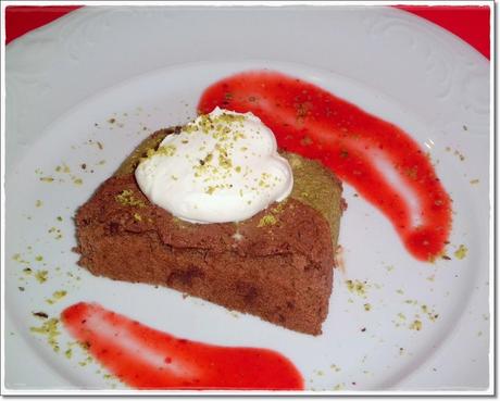 Marquise al cioccolato e pistacchio