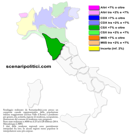 toscana mappa regionale sondaggio