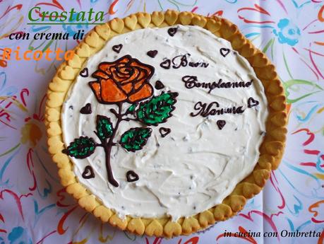 Crostata con crema di ricotta