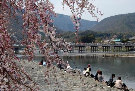 Le rive del Katsura-gawa ad Arashiyama