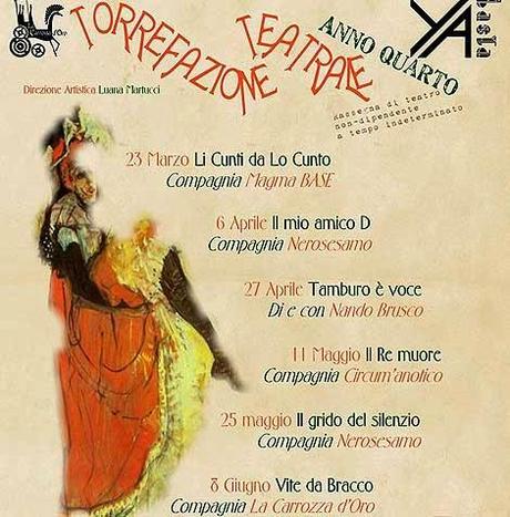 La Torrefazione Teatrale – spiegano gli organizzatori - è un processo a cui sottoponiamo la materia teatro alle alte temperature dell’attenzione del pubblico; ma è anche un locale dove si preparano e si degustano le miscele teatrali di quanti vogliono un contatto diretto, non mediato dalle mode, dai pregiudizi e dalle pubblicità.»