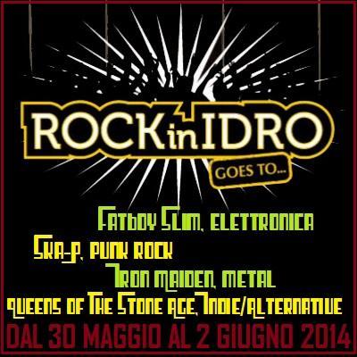 Rock In Idro 2014: dal 30 maggio al 2 giugno a Bologna.