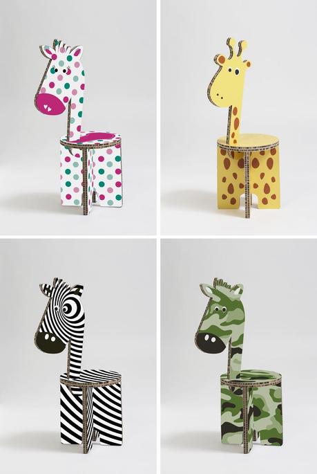 ZOË: LE SEDUTE/GIOCO PER BAMBINI IN CARTONE ALVEOLARE Collezione Zoe - Carlotta Bandiera