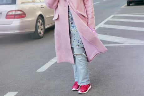 Smilingischic, fashion blog, outfit, pink coat, bijoux sodini, pink, cappotto Asos,