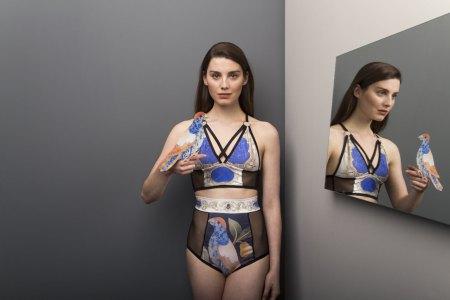 Rijksmuseum Collaboration - black mesh and digitally printed spandex