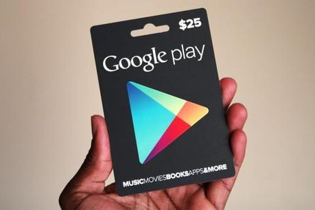 Carte regalo di Google Play presto disponibili in Italia