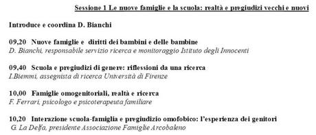 LE FAMIGLIE OMOGENITORIALI NELLA SCUOLA E NEI SERVIZI, giornata di studio organizzata da Istituto degli Innocenti – agenzia Formarsi e Associazione Famiglie Arcobaleno, 5 aprile 2014 2014-03-27_141005