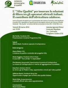 L'alta qualità nella filiera olivicola a Corigliano C.
