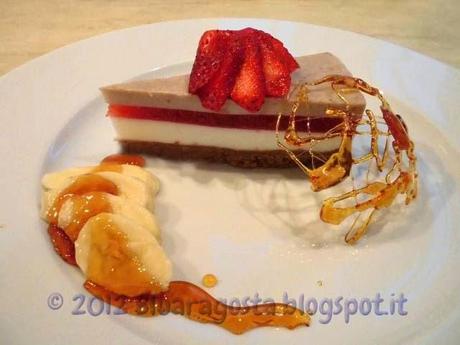 Cheesecake classica fragola e banana