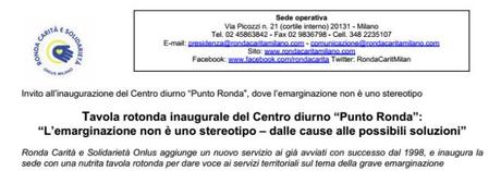 inaugurazione Centro diurno “Punto Ronda” per persone senza dimora – Milano, 12 aprile 2014 2014-03-30_194826