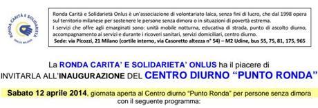 inaugurazione Centro diurno “Punto Ronda” per persone senza dimora – Milano, 12 aprile 2014 2014-03-30_194654