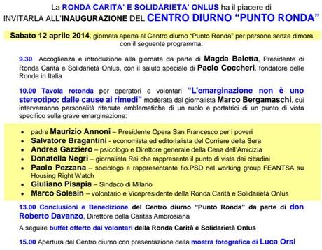 inaugurazione Centro diurno “Punto Ronda” per persone senza dimora – Milano, 12 aprile 2014 2014-03-30_194707