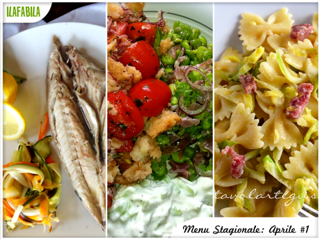 Menu Stagionale Aprile #1 Menu Stagionale Aprile #1