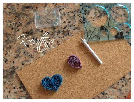 Set per quilling e come realizzare dei cuoricini di carta