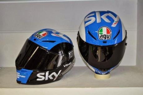 Agv PistaGP Team Sky VR46 2014 - painted by DiD Design
