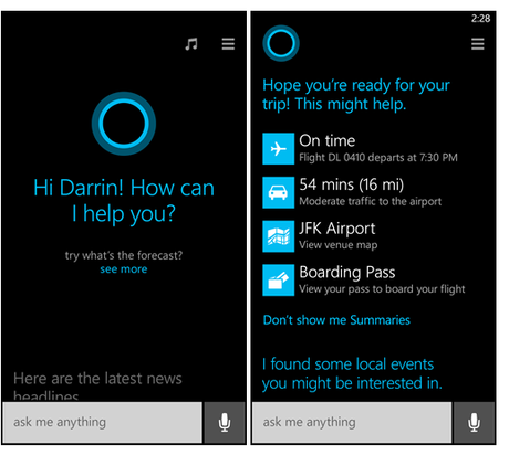 PRESENTATI WINDOWS PHONE 8.1 E L’ASSISTENTE VOCALE CORTANA