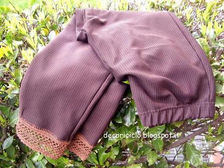 Ho allungato i pantaloni con l'uncinetto Ho allungato i pantaloni con l'uncinetto