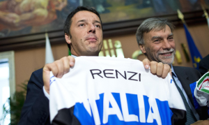 Il PdC Matteo Renzi, insieme a Graziano Delrio, vice premier (7per24.it)