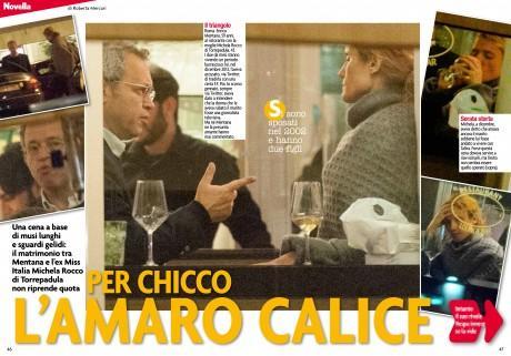 Mentana, cena glaciale con Michela Rocco: divorzio in vista? Le foto di Novella 2000