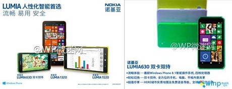 Ecco la scheda tecnica del Nokia Lumia 630 equipaggiato con WP 8.1